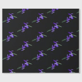 Paarse iris inpakpapier (Vlak)