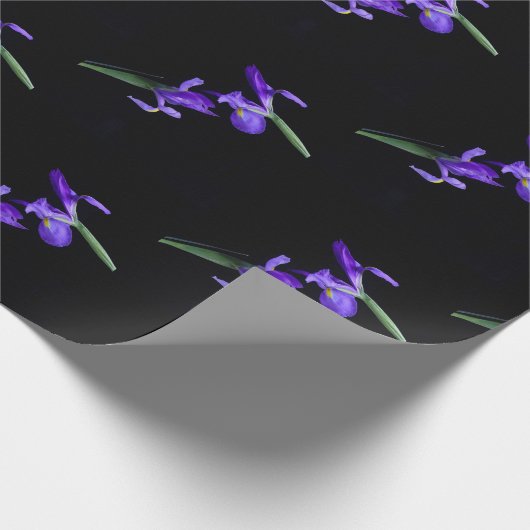 Paarse iris inpakpapier (Hoek)
