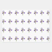 Paarse Iris Inpakpapier Vellen (Voorkant 3)