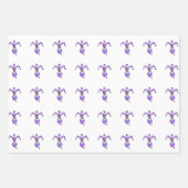 Paarse Iris Inpakpapier Vellen (Voorkant 2)