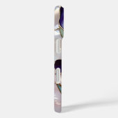 Paarse Iris iPhone Hoesje Gebrandschilderd Elegant (Achterkant / Rechts)