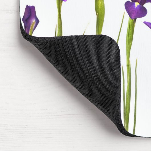 Paarse IRIS - Iris Flower Gepersonaliseerd Sjabloo Muismat (Hoek)