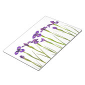 Paarse IRIS - Iris Flower Gepersonaliseerd Sjabloo Notitieblok (Schuin)