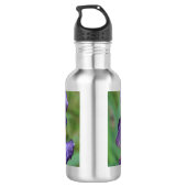 Paarse Iris (Iris Germanica) Waterfles (Achterkant)