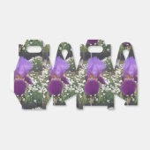 Paarse iris irissen verjaardagstaart gunstbox bedankdoosjes (Uitgevouwen)