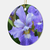 Paarse iris keramisch ornament (Links)