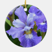 Paarse iris keramisch ornament (Achterkant)