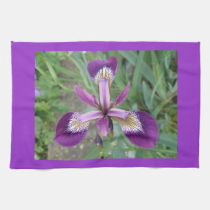 Paarse iris Kitchen Towel Theedoek