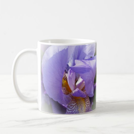 paarse iris koffiemok (Links)
