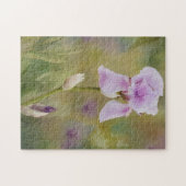 Paarse Iris kunstpuzzel Legpuzzel (Horizontaal)