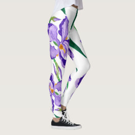 Paarse Iris-Leggings Leggings
