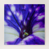 Paarse Iris Macro – Levendige Nabijopname Bloemkun Legpuzzel (Horizontaal)