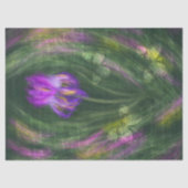 Paarse Iris met  Butterflies ontkoppelen Tissuepapier (Voorkant)