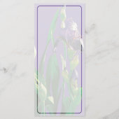 Paarse Iris met menu Buds (Achterkant)