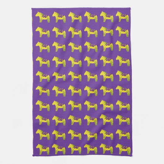 Paarse Iris MoJo Keukenhanddoek (Verticaal)