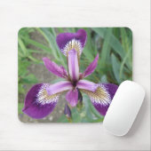Paarse Iris Mousepad Muismat (Met muis)