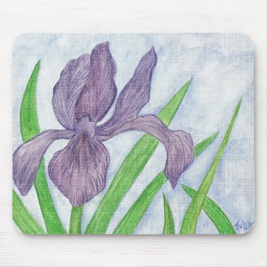 Paarse Iris Muismat (Voorkant)