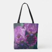 Paarse iris na regen tote bag (Achterkant)