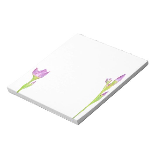 Paarse Iris Notitieblok (Linkerzijde)