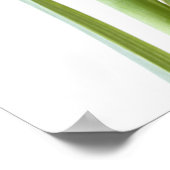 Paarse iris op wit poster (Hoek)