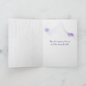 Paarse Iris over het weidebegrip Kaart (Binnen)