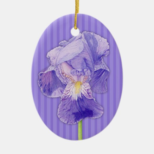 Paarse Iris paarse Ornament (Voorkant)