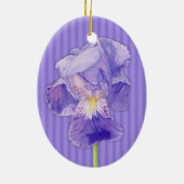 Paarse Iris paarse Ornament (Achterkant)