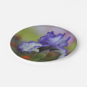  Paarse Iris Papieren Bordje (Gekanteld)