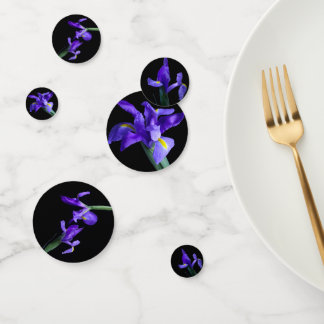 Paarse Iris Party Table Confetti