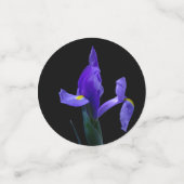 Paarse Iris Party Table Confetti (Kleine voorkant)