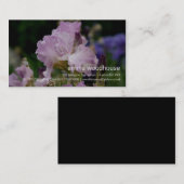 Paarse Iris ・ Persoonlijk Visitekaartje (Voorkant / Achterkant)