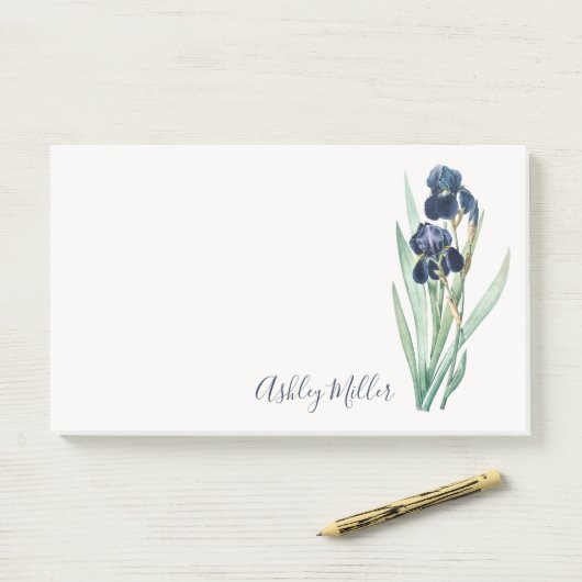 Paarse Iris Persoonlijke Post-it Nota's Post-it® Notes (Op bureau)