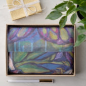 Paarse Iris Pixie Girl Tissuepapier (Geschenk)