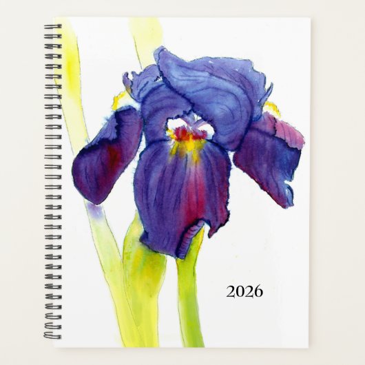 Paarse Iris Planner (Voorkant)