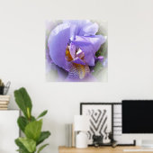 paarse iris poster (Thuiskantoor)