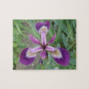 Paarse Iris Puzzle Legpuzzel