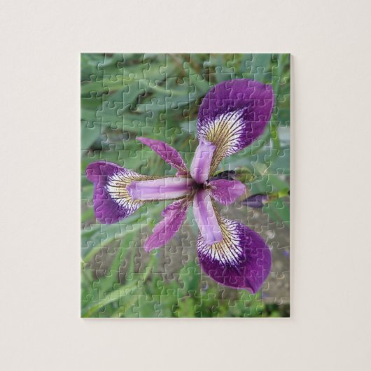 Paarse Iris Puzzle Legpuzzel (Verticaal)