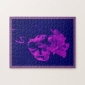 Paarse Iris Puzzle Legpuzzel (Horizontaal)