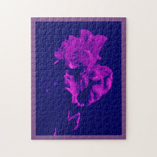 Paarse Iris Puzzle Legpuzzel (Verticaal)