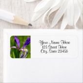 Paarse Iris Return Address Labels (Insitu)