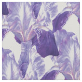 Paarse Iris schilderij botanische kunstpatroon Stof (Close Up)