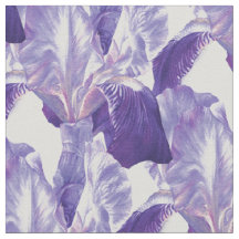 Paarse Iris schilderij botanische kunstpatroon