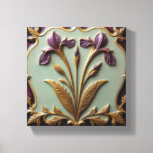 Paarse Iris Serenade Canvas Afdruk (Voorkant)