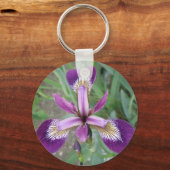 Paarse Iris Sleutelhanger (Voorkant)