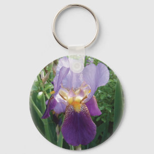 Paarse Iris Sleutelhanger