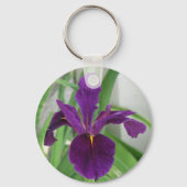 Paarse Iris Sleutelhanger (Voorkant)
