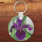 Paarse Iris Sleutelhanger (Voorkant)