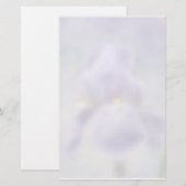 Paarse iris Stationery Briefpapier (Voorkant / Achterkant)