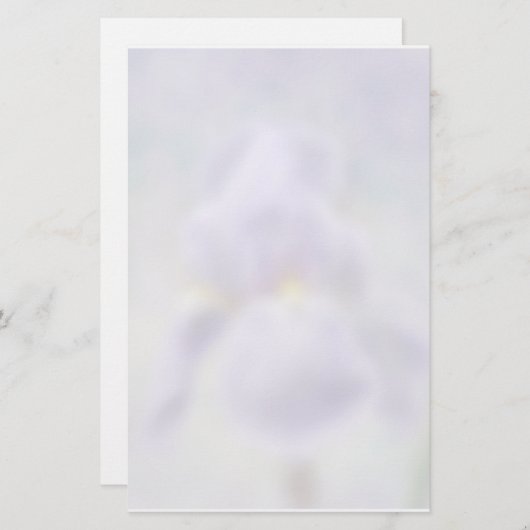 Paarse iris Stationery Briefpapier (Voorkant / Achterkant)