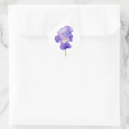 Paarse Iris Sticker (Tas)